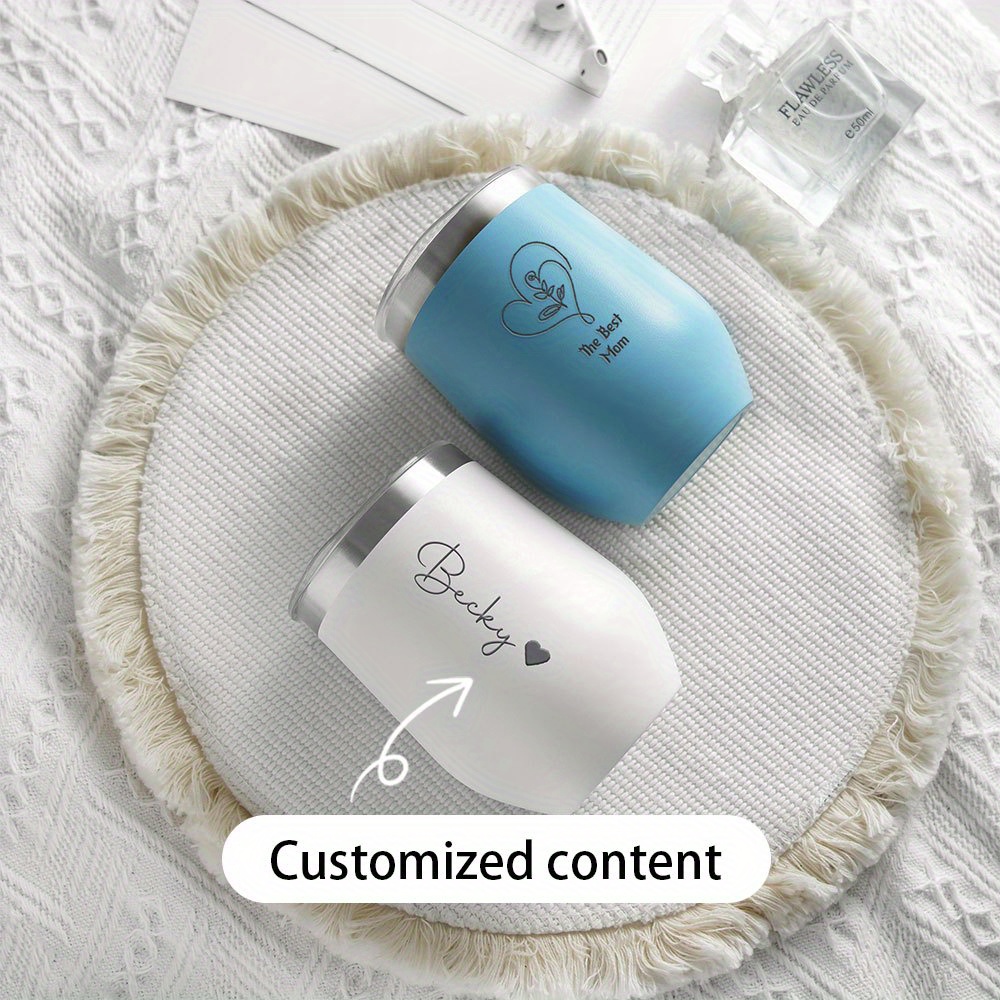 Wine Beer Bottle - 맞춤 이름 하트 스테인리스 스틸 와인