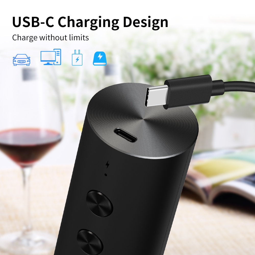 4-in-1 전동 와인 오프너 세트 USB 충전식 자동 - Wine Beer Bottle 리뷰 및 가격