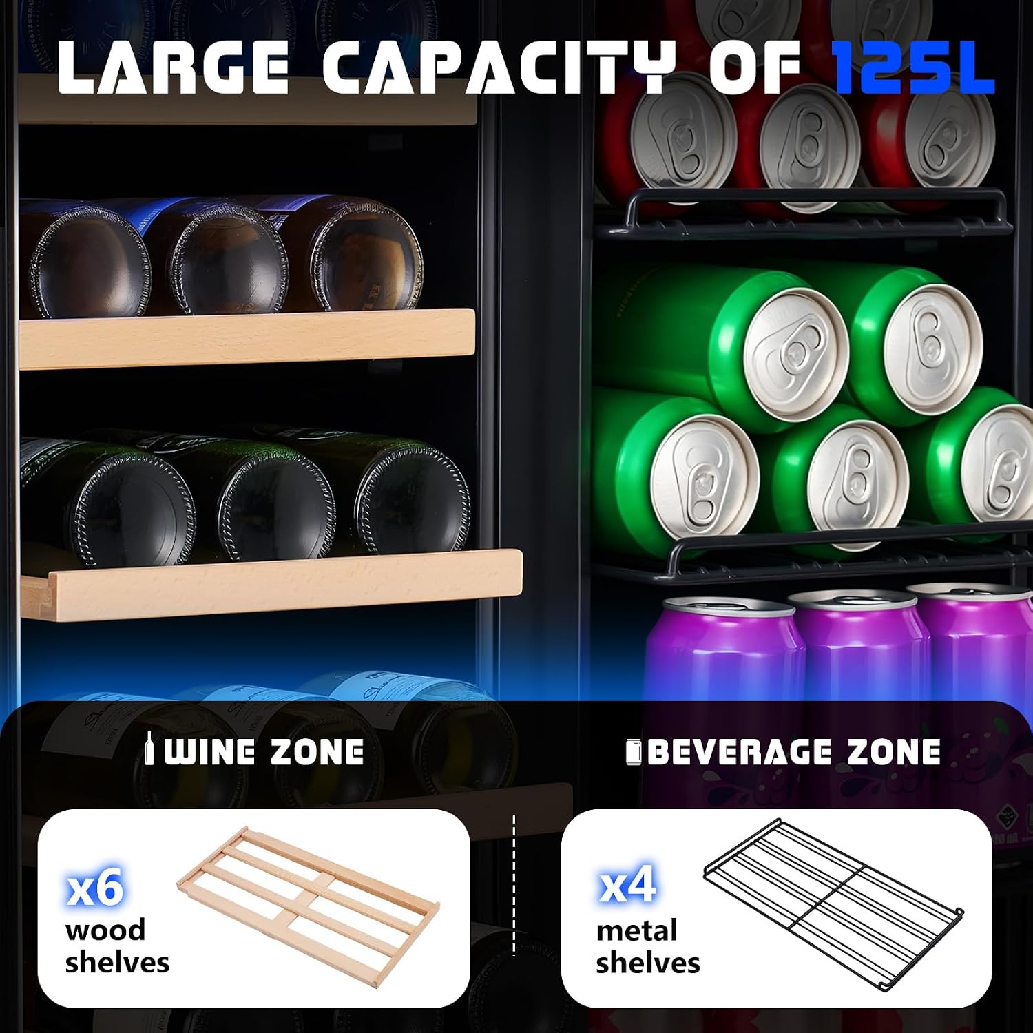 음료 냉장고, 24인치 듀얼 존 와인 및 맥주 냉장고  - Wine Beer Fridge Dual Zone 리뷰 및 가격