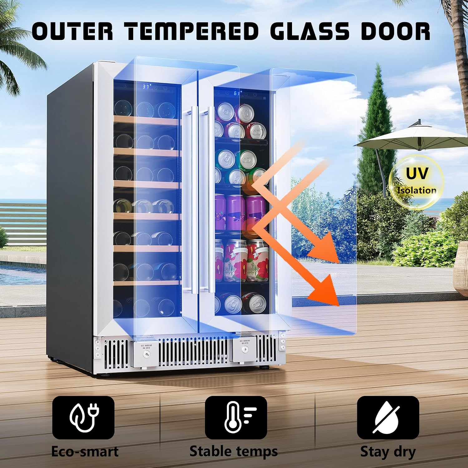 음료 냉장고, 24인치 듀얼 존 와인 및 맥주 냉장고  - Wine Beer Fridge Dual Zone 리뷰 및 가격