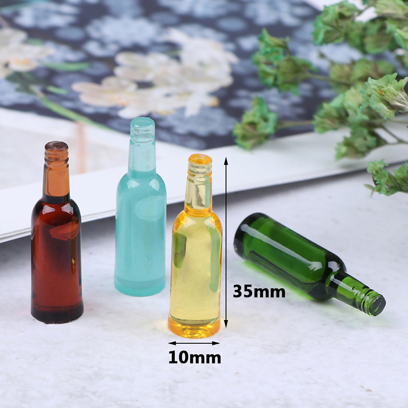 6개 1:12 인형의 집 미니어처 맥주 와인 음료 병  - Wine Beer Bottle 리뷰 및 가격