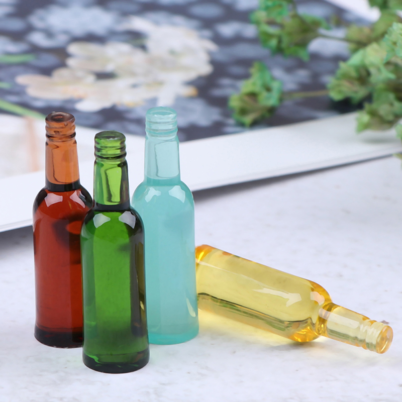 6개 1:12 인형의 집 미니어처 맥주 와인 음료 병  - Wine Beer Bottle 리뷰 및 가격