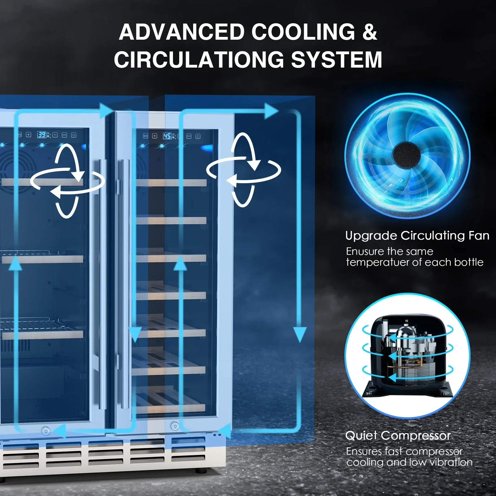 Wine and Beverage Refrigerator - Wine Beer Fridge Dual Zone 리뷰 및 가격
