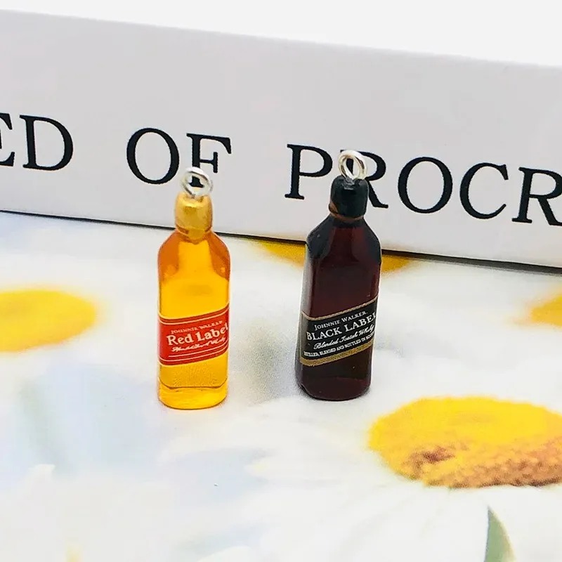 10Pcs 작은 와인 바 병 수지 참 DIY 귀걸이 액 - Wine Beer Bottle 리뷰 및 가격